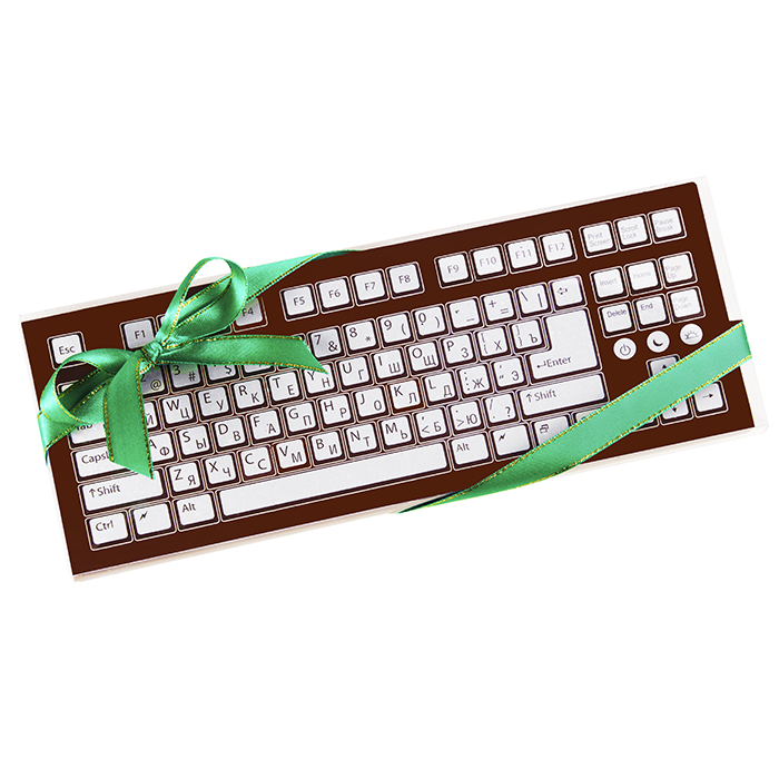Клавиатура из горького шоколада 135г