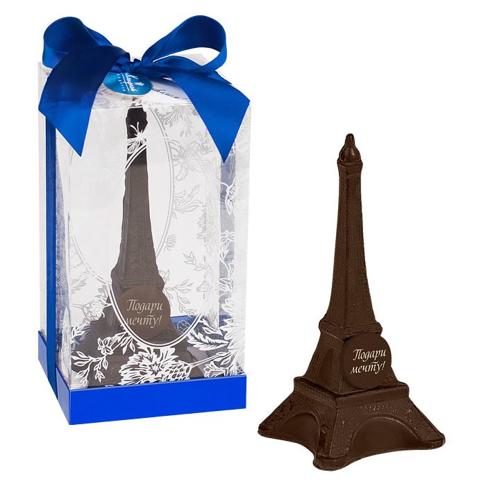 Эйфелева башня Шоколад горький фигурный украшенный 110г