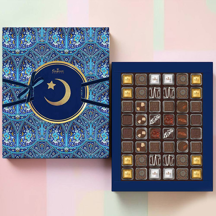 Ураза-Байрам набор шоколадных конфет (цвет синий)