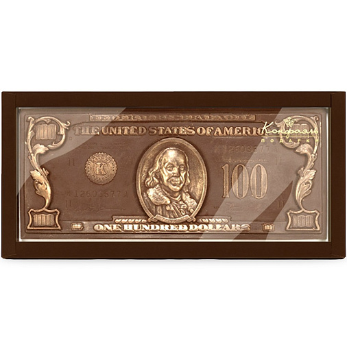"100$" молочный шоколад фигурный