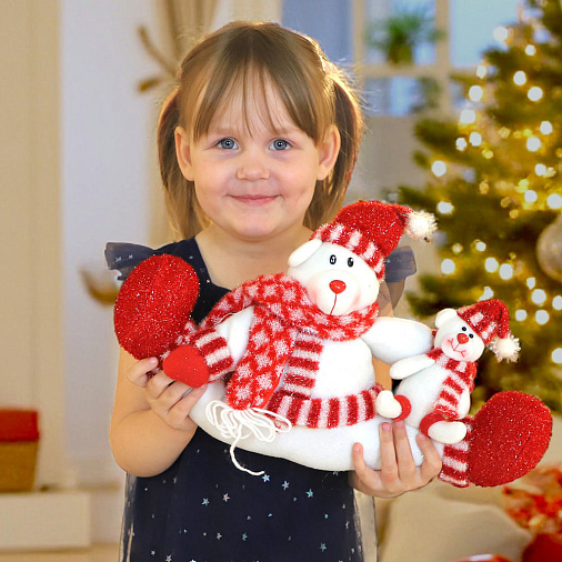 Мягкая игрушка "Медведи" большой и маленький