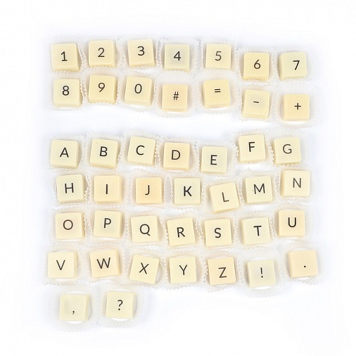 Конфеты буквы ассорти со сливочной начинкой