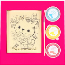"Кошка" раскраска белый шоколад