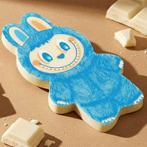 Шоколад белый "Лабубушка" с голубым декором 18г