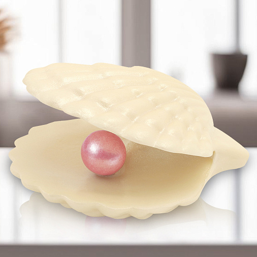 "Жемчужина" скульптура белый шоколад 300г