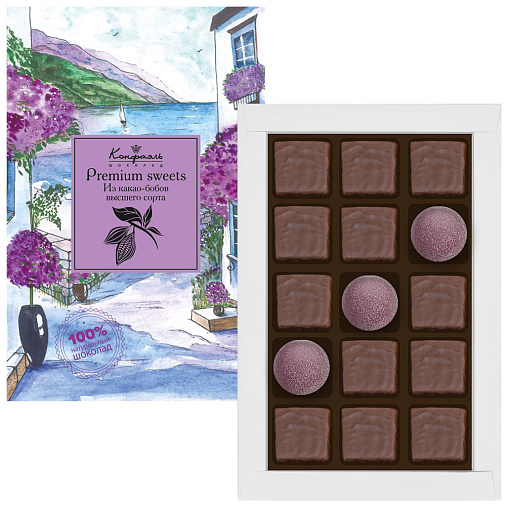 Набор шоколадных конфет и мармелада 120г