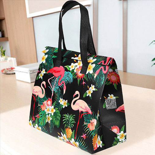 Термопакет "Фламинго" 32*27*15 (застежка-липучка многоразовая)