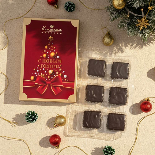 Мармелад желейный «Сливовый» в горьком шоколаде 70г