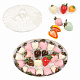 Клубника свежая в молочном, белом, розовом и красном шоколаде с декором из сусального золота 880г