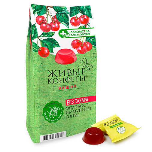 Мармелад желейный Вишня 170г (БЕЗ САХАРА) 