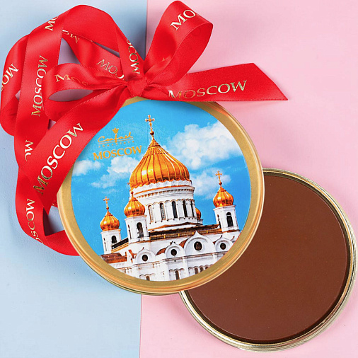 "Храм Христа Спасителя" медаль молочный шоколад 
