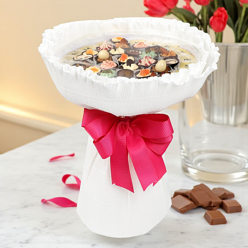 "Моему учителю" букет из конфет ручной работы 425г