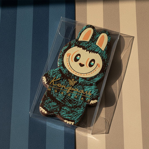 "Лабубушка" шоколад молочный 18г (голубой декор)