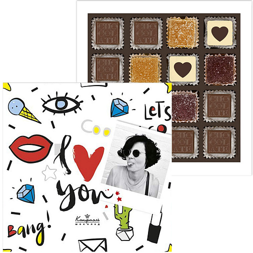 Ваше фото на наборе конфет «Love» (солобокс)