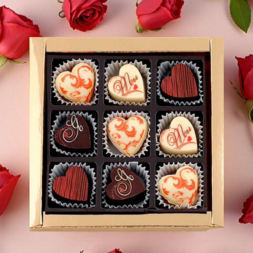 "Для тебя" набор шоколадных конфет ассорти 70г