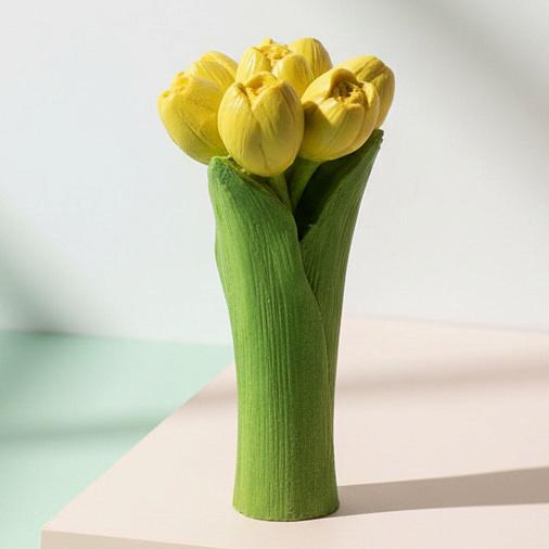 "Тюльпаны" скульптура белый шоколад 