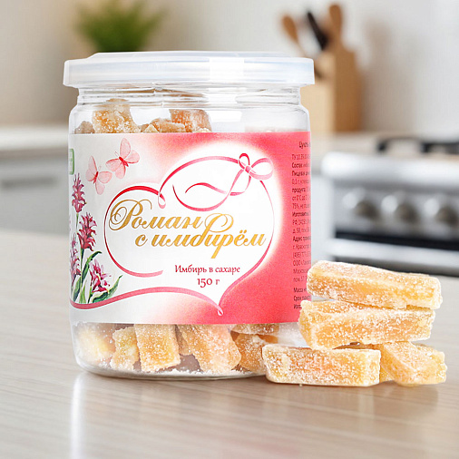 Цукаты имбиря в сахаре