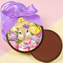 "С Пасхой" медаль молочный шоколад 