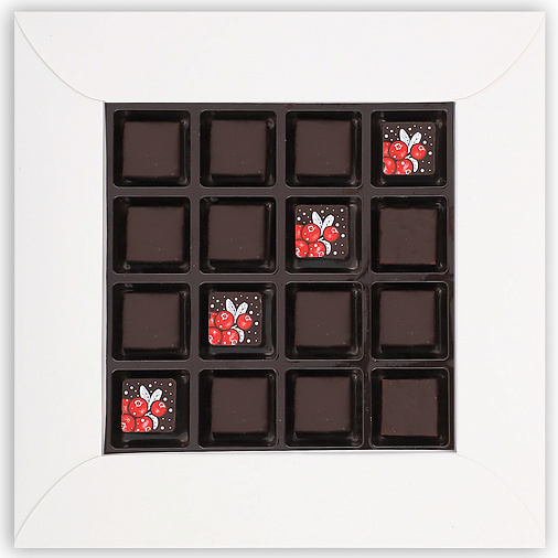 Новогодний набор шоколадных конфет 105г (зеленый)