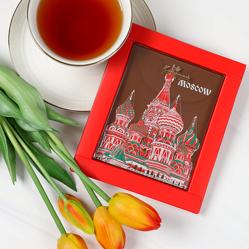 "Виды Москвы.Собор" шоколад молочный открытка 100г