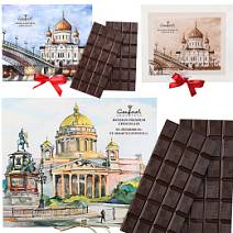 Шоколад горький с изображением соборов в ассортименте 120г