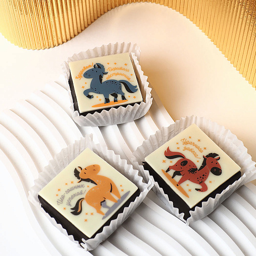 "Символ года 2026" набор суфле в горьком шоколаде 60г