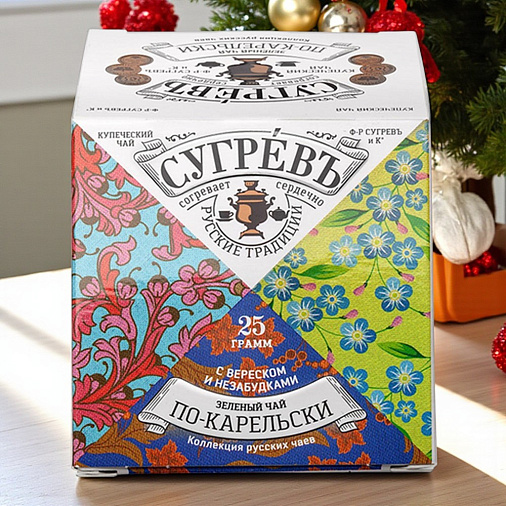 Новогодний набор: конфеты ассорти, цукаты, драже, варенье, чай 355г