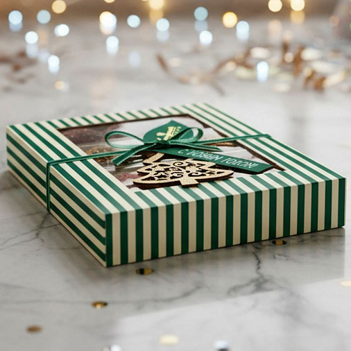 Новогодний набор конфет ручной работы (финиковый трюфель) 150г