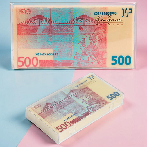 "500 евро" белый шоколад фигурный
