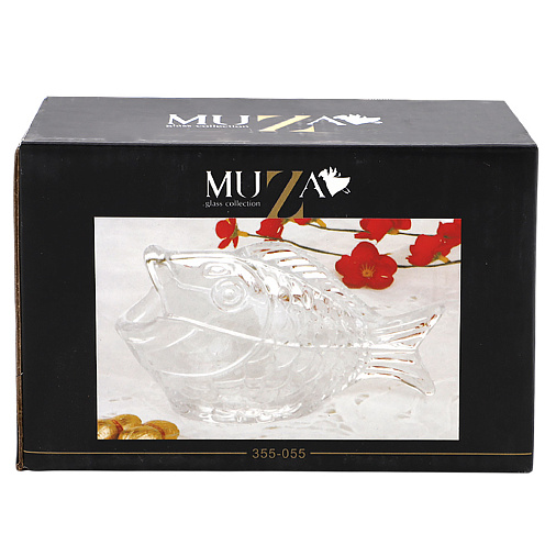 Икорница с ложкой 16*10см