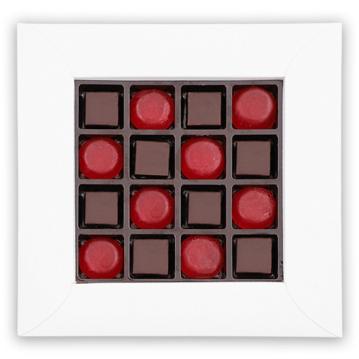 Новогодний набор: мармелад "Вишневый", конфеты "Суфле" в горьком шоколаде 180г