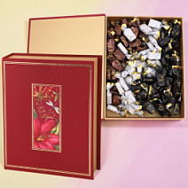 Роскошное собрание конфет суфле в горьком шоколаде