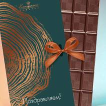 Шоколад молочный открытка (зеленая)