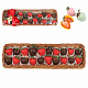 Лукошко со свежей клубникой в шоколаде (красные ягоды и горький шоколад) 