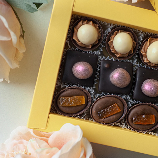 Набор конфет ручной работы (желтый)