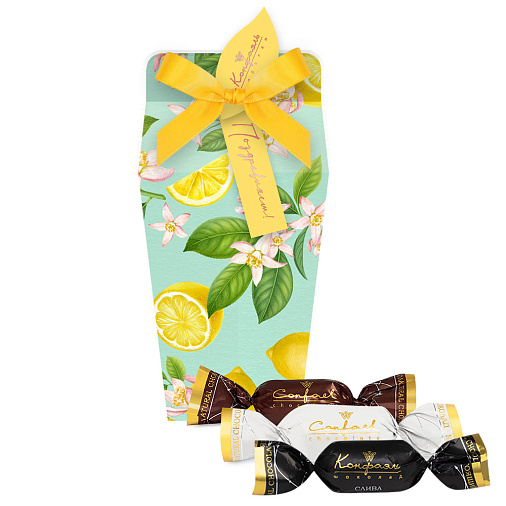 Сухофрукты в горьком шоколаде (финик, слива, абрикос) 155г