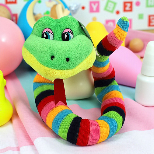 Мягкая игрушка "Змея" цветная