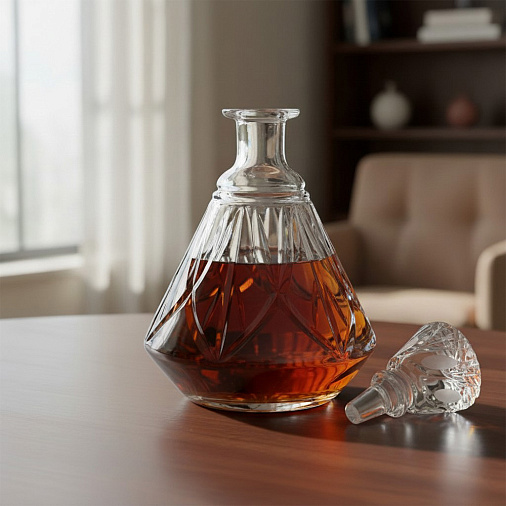 Набор штоф и стопки хрусталь ( 6 шт.)