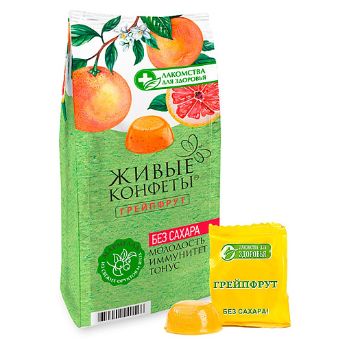Мармелад желейный Грейпфрут 170г (БЕЗ САХАРА) 