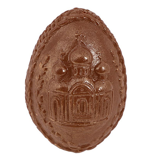 "С Пасхой" яйцо молочный шоколад (золотая лента)