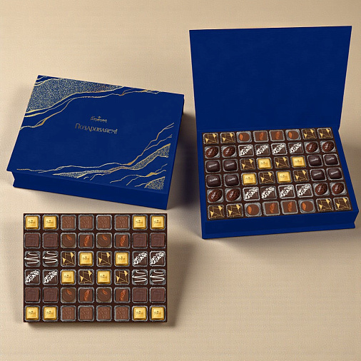 Роскошное собрание конфет ручной работы (синее)