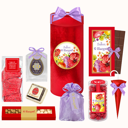 Пасхальный подарочный набор: шоколад, драже, мармелад, конфеты 745г