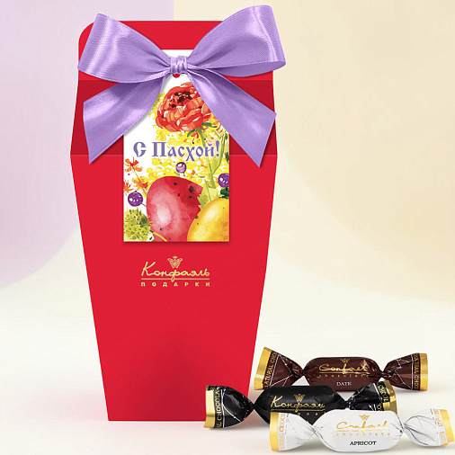 Пасхальный набор сухофруктов в горьком шоколаде