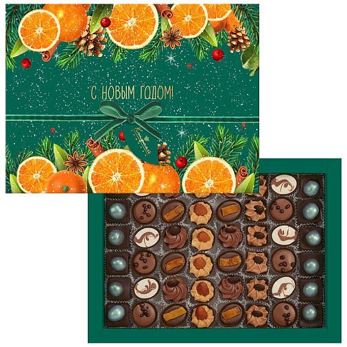 Новогодний набор конфет ручной работы 545г