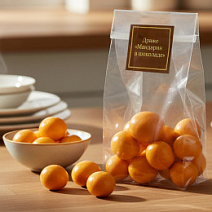 Мандарин в белом шоколаде драже