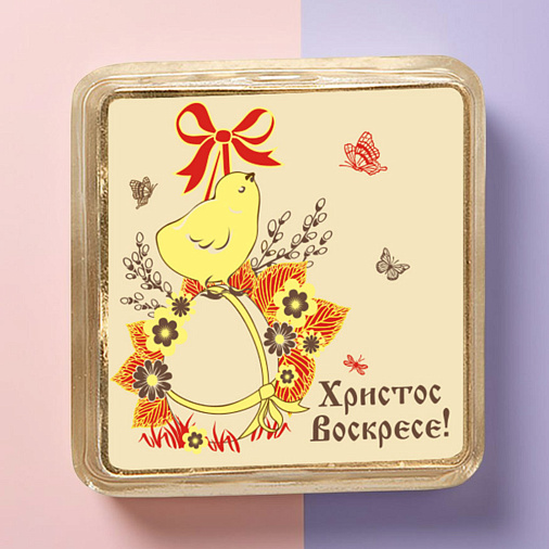 Пасхальное яйцо и цыпленок шоколад белый