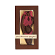Открытка "Мулатка" Шоколад горький фигурный с декором