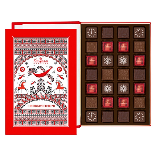 Новогодняя книга с конфетами 240г