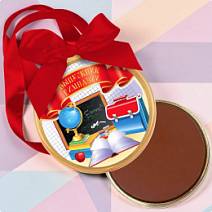 "Выпускник гимназии" медаль молочный шоколад 