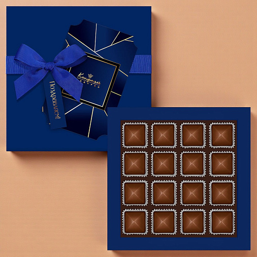 Шоколадные конфеты с шоколадной начинкой 170г